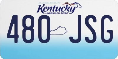 KY license plate 480JSG