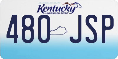 KY license plate 480JSP