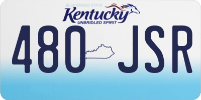KY license plate 480JSR