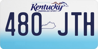 KY license plate 480JTH