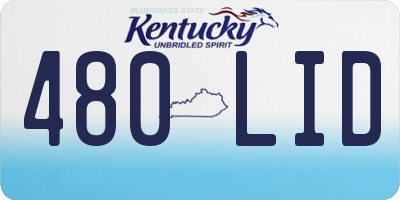 KY license plate 480LID