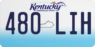 KY license plate 480LIH