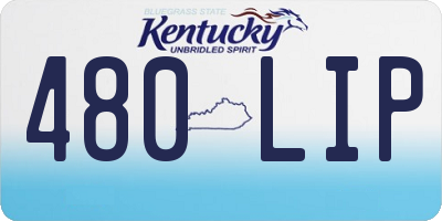 KY license plate 480LIP