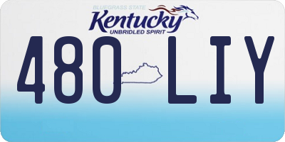KY license plate 480LIY