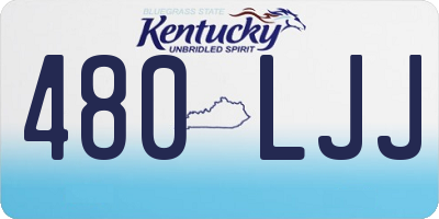 KY license plate 480LJJ