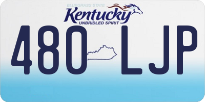 KY license plate 480LJP