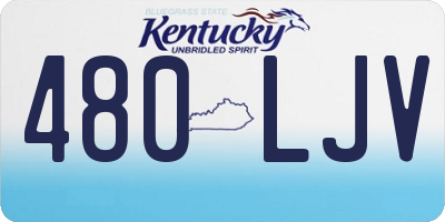 KY license plate 480LJV