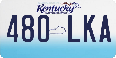 KY license plate 480LKA