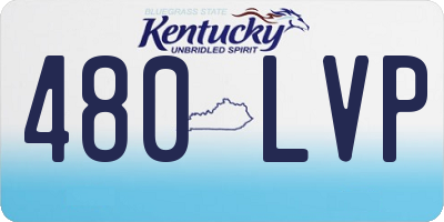 KY license plate 480LVP