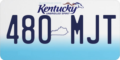 KY license plate 480MJT