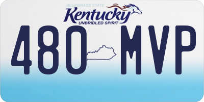 KY license plate 480MVP