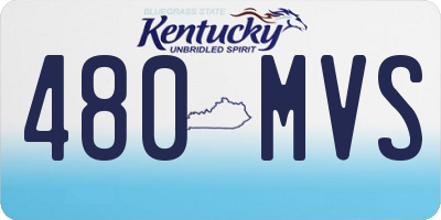 KY license plate 480MVS