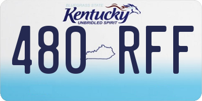 KY license plate 480RFF