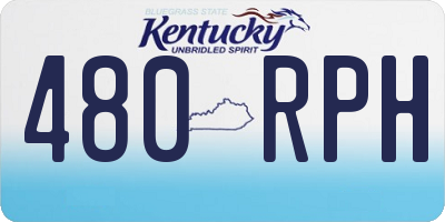 KY license plate 480RPH
