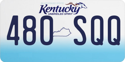 KY license plate 480SQQ
