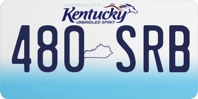 KY license plate 480SRB
