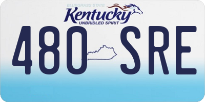 KY license plate 480SRE