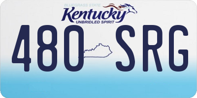 KY license plate 480SRG