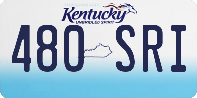 KY license plate 480SRI