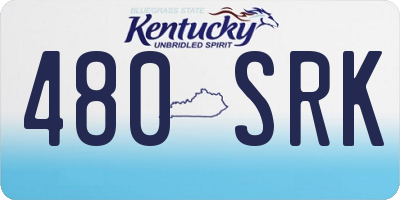 KY license plate 480SRK