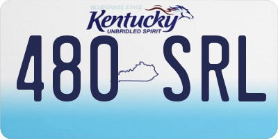 KY license plate 480SRL
