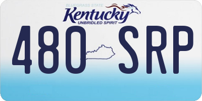 KY license plate 480SRP