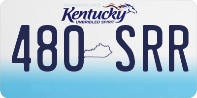 KY license plate 480SRR