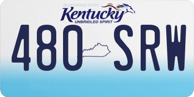 KY license plate 480SRW