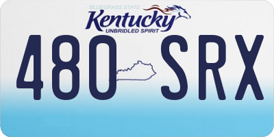 KY license plate 480SRX
