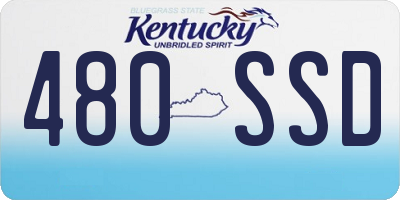 KY license plate 480SSD