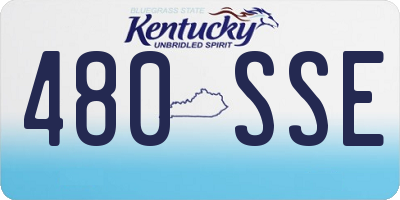 KY license plate 480SSE