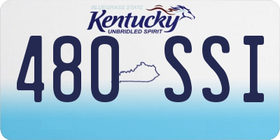 KY license plate 480SSI