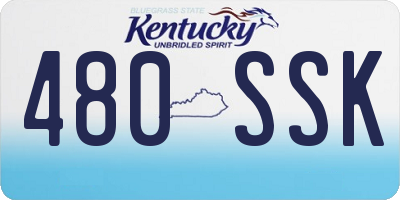 KY license plate 480SSK