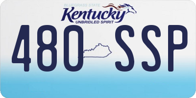 KY license plate 480SSP