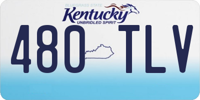 KY license plate 480TLV