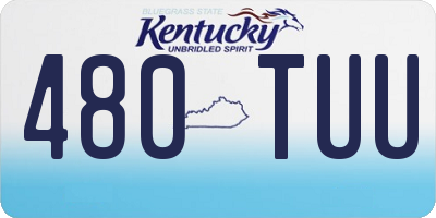 KY license plate 480TUU