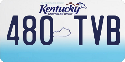 KY license plate 480TVB