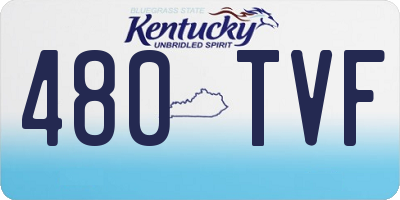 KY license plate 480TVF