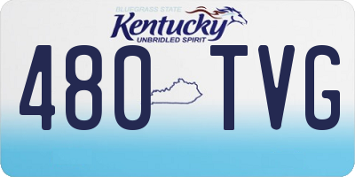 KY license plate 480TVG