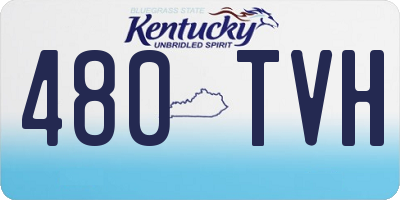 KY license plate 480TVH