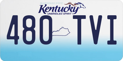 KY license plate 480TVI