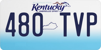 KY license plate 480TVP
