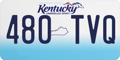 KY license plate 480TVQ
