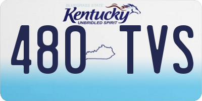 KY license plate 480TVS