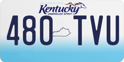 KY license plate 480TVU