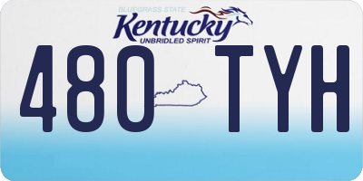 KY license plate 480TYH