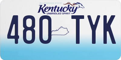 KY license plate 480TYK