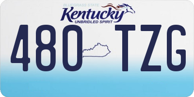 KY license plate 480TZG