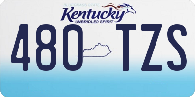 KY license plate 480TZS
