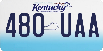 KY license plate 480UAA